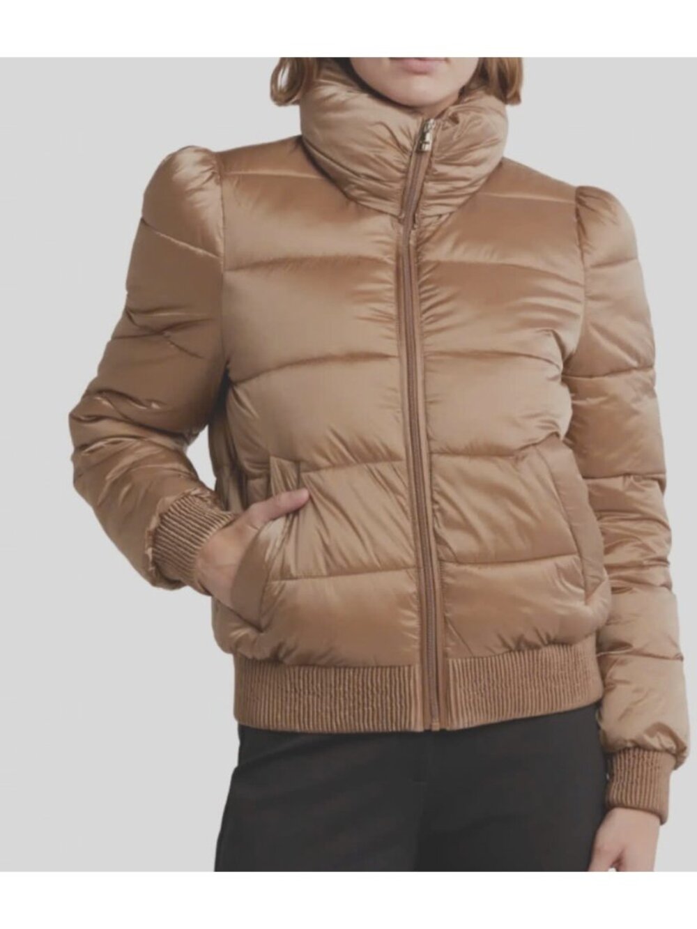 NWT Tahari Cole Quilted Puffer Jacket Size S